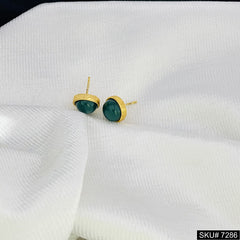 18 K Gold Plated Gemstone Stud Earring SOKU# 7286