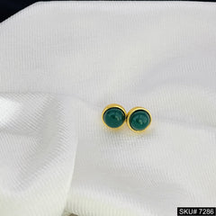 18 K Gold Plated Gemstone Stud Earring SOKU# 7286