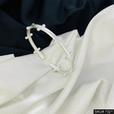 Silver Plated Dott Cuff Bangle SKU7321