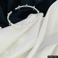 Silver Plated Dott Cuff Bangle SKU7321