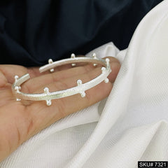 Silver Plated Dott Cuff Bangle SKU7321