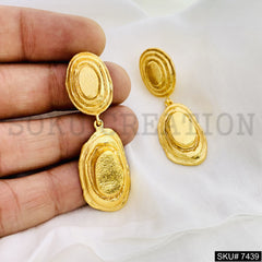 Gold Plated Unique Style of Handmade Drop and Dangle Earrings SKU7439