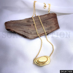 Gold Plated Statement Handmade Charm With Chain SKU7458