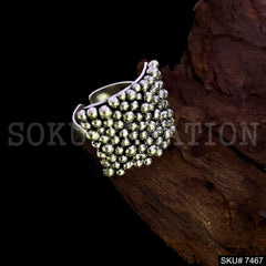 Gold Pellets Touch Ring SKU7467
