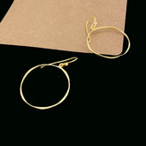 Gold plated Circel Minimal Earring SKU7519