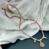 Rhodochrosite Beads Necklace SOKU#7686