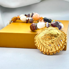 Gold Shell Pendant SOKU#7801