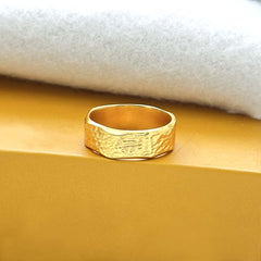 18 K Gold Plated Textured Statement Ring SOKU#7843
