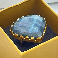 Blue Gemstone Ring SOKU#7853