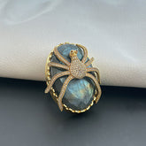 "Arachnid Enchantress Statement Ring" SOKU#7861
