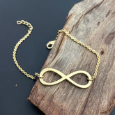 Elegant Gold Infinity Symbol Bracelet