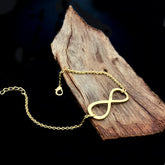 Elegant Gold Infinity Symbol Bracelet