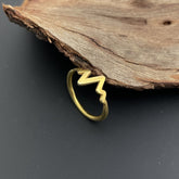 18 K Gold Plated Zigzag Minimalist Ring Gift For Her