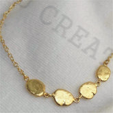 Gold Plated Chain Necklace with Abstract Small Light Wight Necklace SKU6438