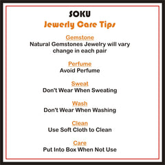 Gold plated Ear wire Multi Color Beads in Earring SKU6867