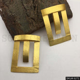 Gold plated Abstract Design Big Stud Earring SKU6272
