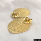 Gold plated Drop and Dangle with butterfly designer Earring SKU6284