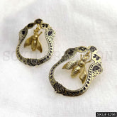 Gold plated Dragonfly Unique Drop & Dangle Earring SKU6296