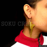 Gold plated Plain Unique design of Ear Wire Earrings SKU6298