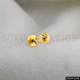 Gold plated Small Butterfly Handmade Stud Earrings SKU6356