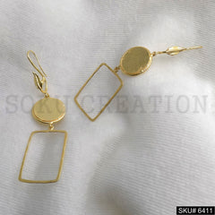 Gold plated Handmade Statement Ear wire Earring SKU6411