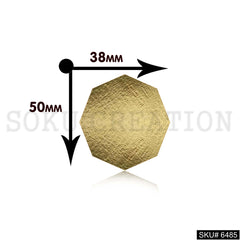 Gold plated Statement Unique Stud Earrings SKU6485