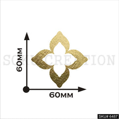 Gold plated Statement Flower Stud Earrings SKU6487
