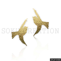 Gold plated Flying Bird Stud Earrings SKU6488