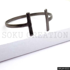 Silver & Metal Plated Statement Delicate Design of Unique Cuff SKU6533