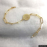 Gold plated Charm Bracelet SKU6552
