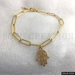 Gold plated protecting Charm Bracelet SKU6554