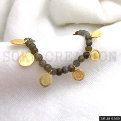 Catcher Brown Angel Stone Bracelet Bangle SKU6569