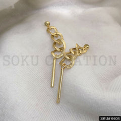 Gold plated Unique style of Chain Drop and Dangle Earring SKU6604