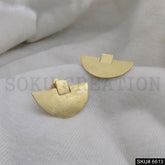 Gold plated Statement Curve Unique Design of Drop and Dangle Earring SKU6613