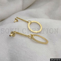 Gold plated Statement Unique Design of Drop and Dangle Earring SKU6618