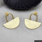 Gold plated Statement Unique Handmade Design of Drop and Dangle Earring SKU6644