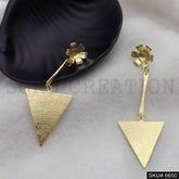 Gold plated Statement Unique Handmade Design of Drop & Dangle Earring SKU6650