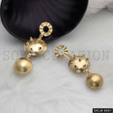 Gold plated Unqiue Designer Drop and Dangle Earrings SKU6691