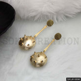 Gold plated Unique Designer Drop and Dangle Earrings SKU6696