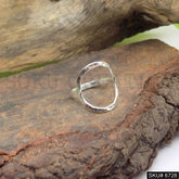 Silver Plated Unique Statement Plain Designer Handmade Ring SKU6728