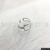 Silver Plated Unique Statement Plain Designer Handmade Ring SKU6749