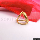 Gold Plated Unique Gold Shell Designer Handmade Ring SKU6775