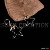 Gold plated Ear Wire Star Earring SKU6821