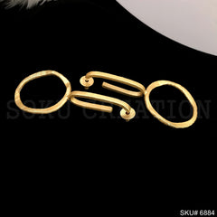 Gold plated Drop and Dangle Stylish and Unique Handmade Design Earring SKU6884