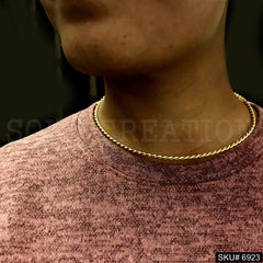 Gold Plated Unique Twisted Wire Designer Choker SKU69263