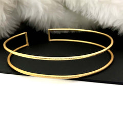 Gold plated Double Line Choker SKU6924