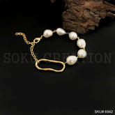 Pearl of designer Bracelet in Gold Plated SKU6942