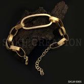 Statement Design of Bracelet in Gold Plated SKU6965