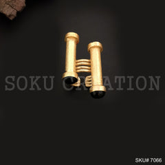 Gold Plated Unique Statement Gemstone Adjustable Handmade Ring SKU7066