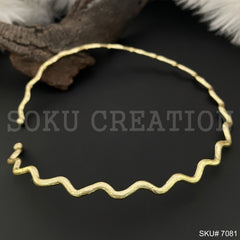 Simple Design Twisted Wire of Choker SKU7081
